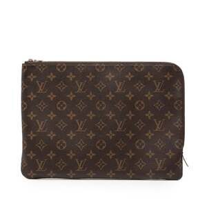 LOUIS VUITTON Brown Monogram Clutch Bag